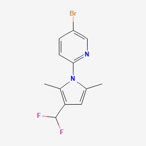 5-Bromo-2-[3-(difluoromethyl)-2,5-dimethylpyrrol-1-yl]pyridine