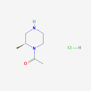 molecular formula C7H15ClN2O B2551683 (2R)-1-acetyl-2-methylpiperazine hydrochloride CAS No. 1033709-48-6