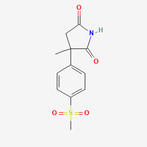 3-(4-Methanesulfonylphenyl)-3-methylpyrrolidine-2,5-dione