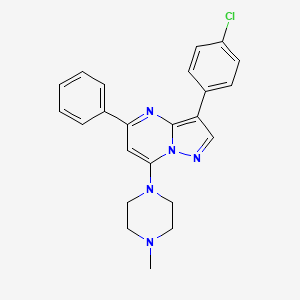 3-(4-Chlorophenyl)-7-(4-methylpiperazin-1-yl)-5-phenylpyrazolo[1,5-a]pyrimidine