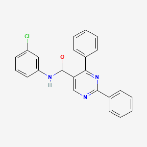 molecular formula C23H16ClN3O B2551707 N-(3-chlorophenyl)-2,4-diphenylpyrimidine-5-carboxamide CAS No. 321433-17-4