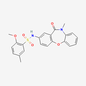 2-methoxy-5-methyl-N-(10-methyl-11-oxo-10,11-dihydrodibenzo[b,f][1,4]oxazepin-2-yl)benzenesulfonamide