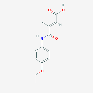 molecular formula C13H15NO4 B255171 4-(4-Ethoxyanilino)-3-methyl-4-oxo-2-butenoic acid 
