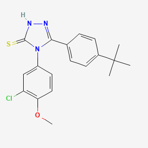 5-(4-tert-butylphenyl)-4-(3-chloro-4-methoxyphenyl)-4H-1,2,4-triazole-3-thiol