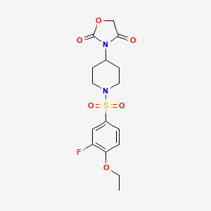 3-(1-((4-Ethoxy-3-fluorophenyl)sulfonyl)piperidin-4-yl)oxazolidine-2,4-dione