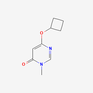 molecular formula C9H12N2O2 B2551723 6-Cyclobutoxy-3-methyl-3,4-dihydropyrimidin-4-one CAS No. 2194216-59-4