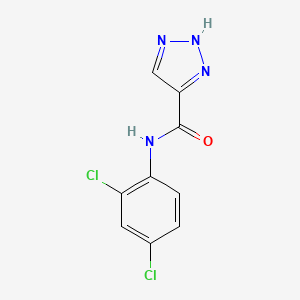 molecular formula C9H6Cl2N4O B2551726 N-(2,4-二氯苯基)-1H-1,2,3-三唑-4-甲酰胺 CAS No. 936323-17-0