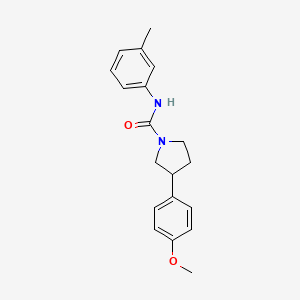 molecular formula C19H22N2O2 B2551728 3-(4-methoxyphenyl)-N-(m-tolyl)pyrrolidine-1-carboxamide CAS No. 1211121-63-9