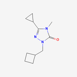 molecular formula C11H17N3O B2551731 1-(cyclobutylmethyl)-3-cyclopropyl-4-methyl-4,5-dihydro-1H-1,2,4-triazol-5-one CAS No. 2199589-33-6
