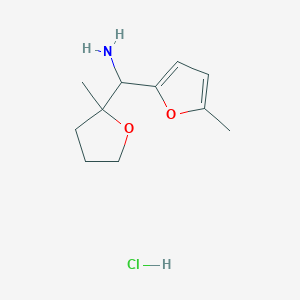 (5-Methylfuran-2-yl)-(2-methyloxolan-2-yl)methanamine;hydrochloride