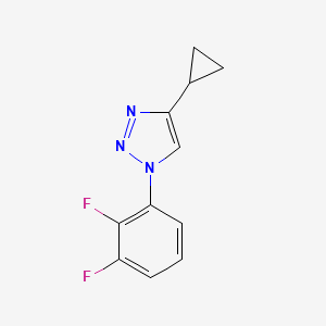 molecular formula C11H9F2N3 B2551743 4-环丙基-1-(2,3-二氟苯基)-1H-1,2,3-三唑 CAS No. 2199518-79-9