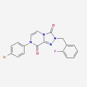 molecular formula C18H12BrFN4O2 B2551745 7-(4-溴苯基)-2-(2-氟苄基)-[1,2,4]三唑并[4,3-a]哒嗪-3,8(2H,7H)-二酮 CAS No. 941949-70-8
