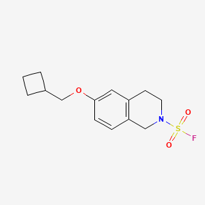 6-(Cyclobutylmethoxy)-3,4-dihydro-1H-isoquinoline-2-sulfonyl fluoride