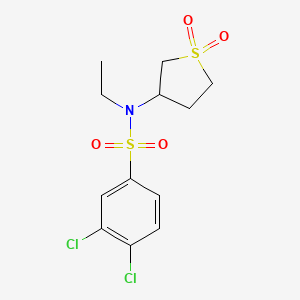 3,4-dichloro-N-(1,1-dioxo-1lambda6-thiolan-3-yl)-N-ethylbenzene-1-sulfonamide