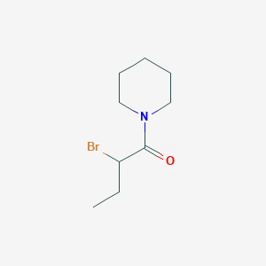 molecular formula C9H16BrNO B2551774 1-(2-Bromobutanoyl)piperidine CAS No. 54261-07-3