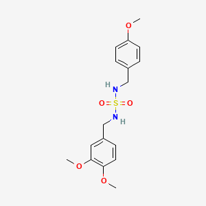 N-(3,4-dimethoxybenzyl)-N'-(4-methoxybenzyl)sulfamide