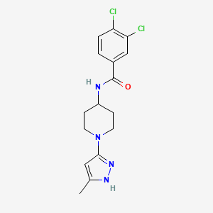 3,4-dichloro-N-(1-(5-methyl-1H-pyrazol-3-yl)piperidin-4-yl)benzamide