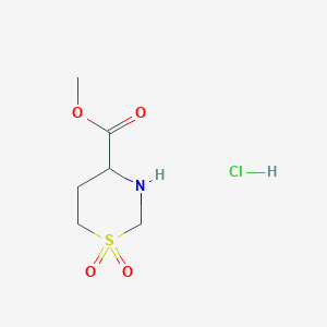 Methyl 1,1-dioxo-1,3-thiazinane-4-carboxylate;hydrochloride