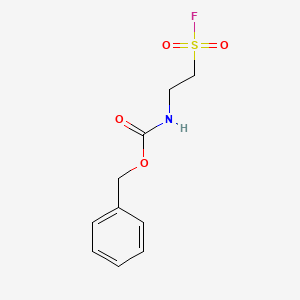 molecular formula C10H12FNO4S B2551806 benzyl N-[2-(fluorosulfonyl)ethyl]carbamate CAS No. 1169199-20-5