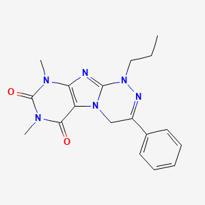 7,9-Dimethyl-3-phenyl-1-propyl-4H-purino[8,7-c][1,2,4]triazine-6,8-dione