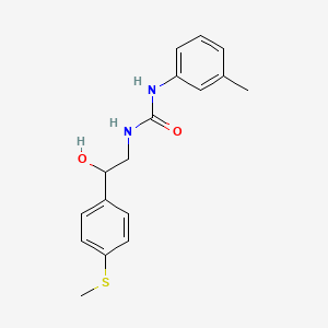 molecular formula C17H20N2O2S B2551809 1-(2-羟基-2-(4-(甲硫基)苯基)乙基)-3-(间甲苯基)脲 CAS No. 1448054-52-1