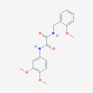 N1-(3,4-dimethoxyphenyl)-N2-(2-methoxybenzyl)oxalamide