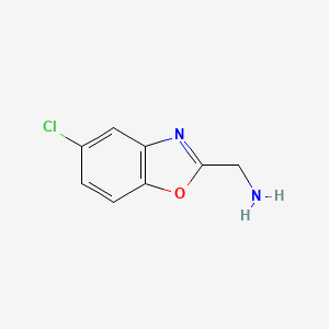 molecular formula C8H7ClN2O B2551822 [(5-Chloro-1,3-benzoxazol-2-yl)methyl]amine CAS No. 936074-77-0