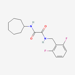 molecular formula C16H20F2N2O2 B2551836 N1-环庚基-N2-(2,6-二氟苄基)草酰胺 CAS No. 941894-95-7