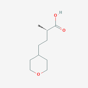 (2S)-2-Methyl-4-(oxan-4-yl)butanoic acid
