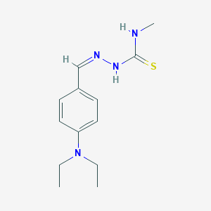 molecular formula C13H20N4S B255184 1-[(Z)-[4-(diethylamino)phenyl]methylideneamino]-3-methylthiourea 