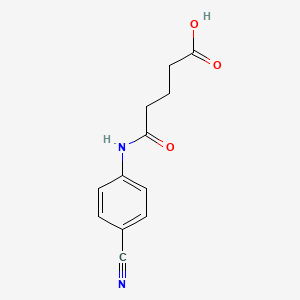 molecular formula C12H12N2O3 B2551848 5-(4-Cyanoanilino)-5-oxopentanoic acid CAS No. 138109-34-9