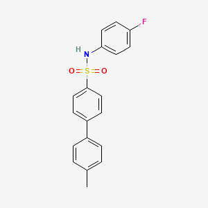 molecular formula C19H16FNO2S B2551882 N-(4-氟苯基)-4'-甲基-[1,1'-联苯]-4-磺酰胺 CAS No. 670271-68-8