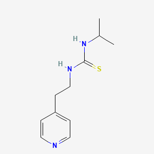 molecular formula C11H17N3S B2551890 1-Propan-2-yl-3-(2-pyridin-4-ylethyl)thiourea CAS No. 218286-84-1