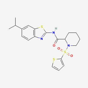 N-(6-isopropylbenzo[d]thiazol-2-yl)-1-(thiophen-2-ylsulfonyl)piperidine-2-carboxamide
