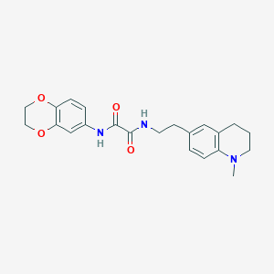 N1-(2,3-dihydrobenzo[b][1,4]dioxin-6-yl)-N2-(2-(1-methyl-1,2,3,4-tetrahydroquinolin-6-yl)ethyl)oxalamide