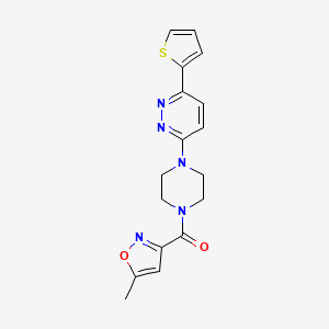 (5-Methylisoxazol-3-yl)(4-(6-(thiophen-2-yl)pyridazin-3-yl)piperazin-1-yl)methanone