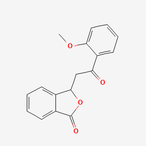 molecular formula C17H14O4 B2551916 3-[2-(2-甲氧基苯基)-2-氧代乙基]-2-苯并呋喃-1(3H)-酮 CAS No. 55377-56-5