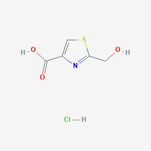 molecular formula C5H6ClNO3S B2551923 2-(Hydroxymethyl)-1,3-thiazole-4-carboxylic acid hydrochloride CAS No. 1909336-95-3