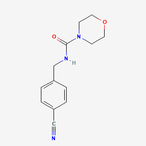 N-[(4-cyanophenyl)methyl]morpholine-4-carboxamide