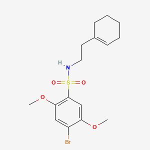 4-bromo-N-(2-(cyclohex-1-en-1-yl)ethyl)-2,5-dimethoxybenzenesulfonamide