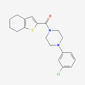 1-(3-Chlorophenyl)-4-(4,5,6,7-tetrahydro-1-benzothiophene-2-carbonyl)piperazine