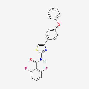 2,6-difluoro-N-[4-(4-phenoxyphenyl)-1,3-thiazol-2-yl]benzamide