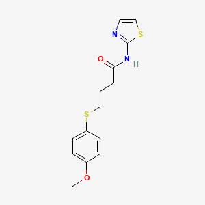 4-((4-methoxyphenyl)thio)-N-(thiazol-2-yl)butanamide