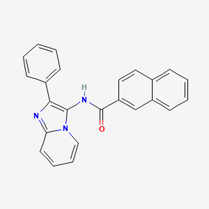 molecular formula C24H17N3O B2551954 N-(2-phenylimidazo[1,2-a]pyridin-3-yl)-2-naphthamide CAS No. 850930-90-4