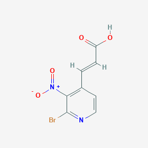 molecular formula C8H5BrN2O4 B2551968 2-Bromo-3-nitropyridine-4-acrylic acid CAS No. 1807394-04-2