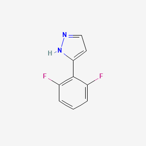 molecular formula C9H6F2N2 B2551969 3-(2,6-Difluorphenyl)-1H-Pyrazol CAS No. 154258-88-5