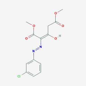 molecular formula C13H13ClN2O5 B2551974 Dimethyl 2-[2-(3-chlorophenyl)hydrazono]-3-oxopentanedioate CAS No. 339029-50-4