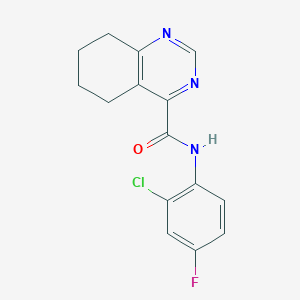 N-(2-Chloro-4-fluorophenyl)-5,6,7,8-tetrahydroquinazoline-4-carboxamide
