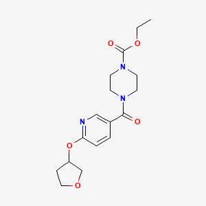 Ethyl 4-(6-((tetrahydrofuran-3-yl)oxy)nicotinoyl)piperazine-1-carboxylate