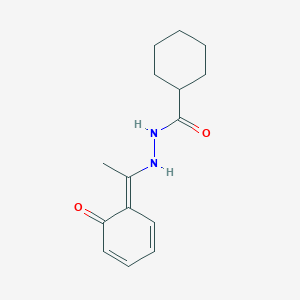 N'-[(1E)-1-(6-oxocyclohexa-2,4-dien-1-ylidene)ethyl]cyclohexanecarbohydrazide